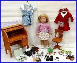 American Girl 18 Doll Kit Kittredge Collection Clothing School Typewriter Desk