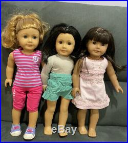 American Girl 18 Doll Lot of 3 dolls