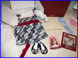 American Girl 18 Doll NELLIE in Meet Outfit (withBox & Book) and Holiday Outfit