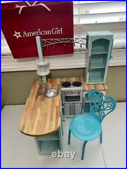 American Girl 18 Doll Retired Gourmet Kitchen Set Kitchen & Chair Only