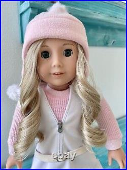 American Girl 18 Truly Me #78 Doll Light Skin Blonde Hair Gray Eyes, Outfit