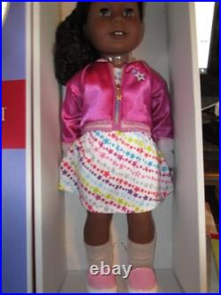 American Girl 18 Truly Me #85 Doll Beautiful Black Curly Hair Brown Eyes NIB