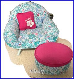 American Girl 2011 GOTY Kanani Lounge Chair Set Used In Original Box
