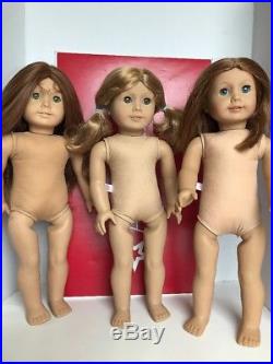 American Girl AG Doll Lot of 3 TLC Dolls Emily, felicity And Other