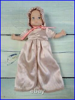 American Girl Baby Polly Doll Felicity's Sister Pink Gown and Bonnet
