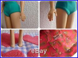 American Girl Barbie Doll First Bendable Legs High Collar Brunette Red Lip81