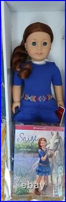 American Girl BeForever SAIGE Sage DOLL 2013 + BOOK + 1 RING- RETIRED