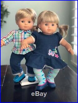 American Girl Bitty Baby Twin Dolls, Blonde, Blue Eyes