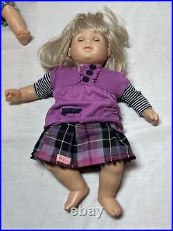 American Girl Bitty Baby Twins Dolls Blonde & Brunette 4 Dolls with Extras Look