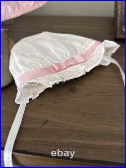 American Girl Caroline Work Dress, Boots and Mob Cap Excellent