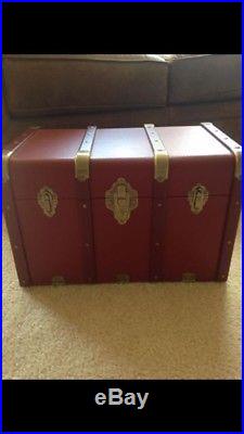 American Girl Collection Kit Burgundy Trunk Chest Travel Storage Retired 2000