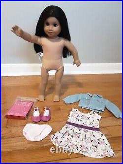 American Girl Create Your Own CYO Doll Sonali Mold Black Hair, Pierced Ears