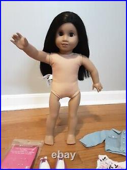 American Girl Create Your Own CYO Doll Sonali Mold Black Hair, Pierced Ears