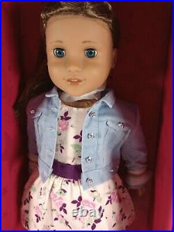 American Girl Create Your Own Doll Brown Hair Blue Eyes New Box has wear
