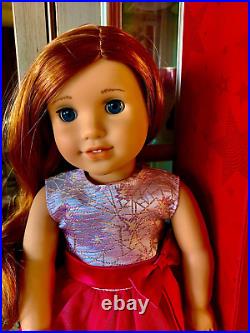 American Girl Create Your Own Doll Red Hair Retired Blue Eyes and Lets Celebrate