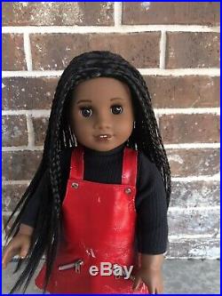 American Girl Custom Sonali Mold Doll With Braids And Makeup