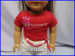 American Girl Doll 18 Boston with clothes jeans swimsuit shoes & blonde horse