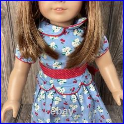 American Girl Doll 18 Emily Bennett Doll 2008 Retired With Stand In Meet Outfit