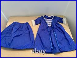 American Girl Doll 18 Felicity's Green Riding Outfit & Blue Party Dress