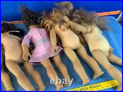 American Girl Doll 18 Lot Of 6 Dolls PLEASE READ LISTING IN NEED OF TLC