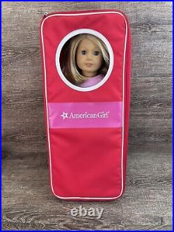 American Girl Doll 18 with Backpack Carry Cases & Accessories /2014/Read