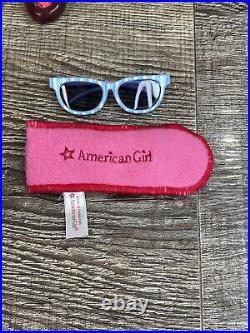 American Girl Doll 18 with Backpack Carry Cases & Accessories /2014/Read