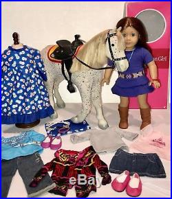 American Girl Doll 2013 Saige Copeland +Rembrandt+Horse Picasso, FREE SHIPPING