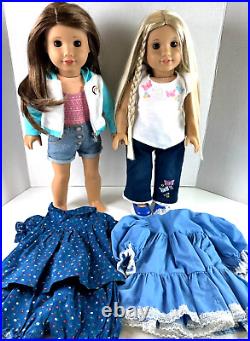 American Girl Doll (2) Joss Kendrick & Julie Albright Extra Handmade Outfits