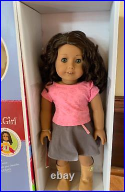 American Girl Doll #44 RETIRED Curly Dark Brow Hair & HAZEL eyes