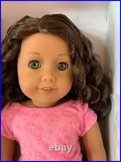 American Girl Doll #44 RETIRED Curly Dark Brow Hair & HAZEL eyes