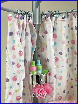 American Girl Doll Accessories (Used) Bathtub, Shower, Robe, Hair Salon Set