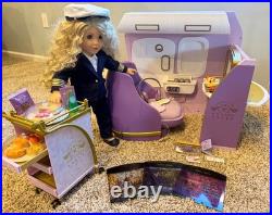 American Girl Doll Air Lines Play Set Air Plane Working Lights Doll an Outfit