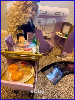 American Girl Doll Air Lines Play Set Air Plane Working Lights Doll an Outfit
