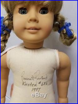 American Girl Doll COLLECTION Pleasant Co. Signed & # Kirsten, Samantha, Molly