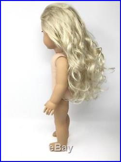 American Girl Doll Caroline Blonde Hair Aqua Blue Eyes AG 6pc outfit-Retired