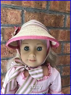 American Girl Doll Caroline Original Box Complete Outfit + Hat Retired