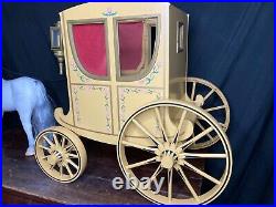 American Girl Doll Carriage with White horse. Felicity/ Our Generation Horse