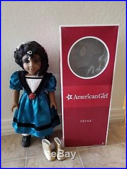 American Girl Doll Cecile in Box and extra shoes Beautiful for Christmas
