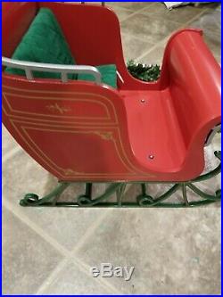 American Girl Doll Central Park Sleigh & Accessories Harband Poles Red Samantha