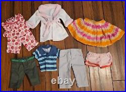 American Girl Doll Clothes Accessories Shoes Plush Suitcase Outfits Large Lot