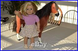 American Girl Doll Collection with Kit, Julie, mini Julie, and horse