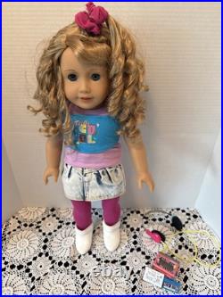 American Girl Doll Courtney Pierced Ears & Walkman
