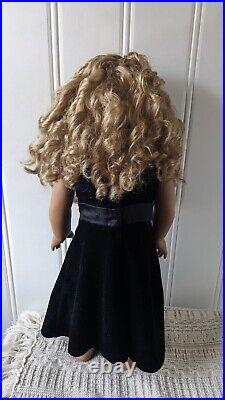 American Girl Doll Create Your Own OOAK Medium Skin Blue Eyes Curly Blonde Hair