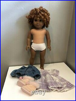American Girl Doll Custom OOAK Sonali Mold Dark Skin African American Red Hair