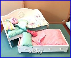 American Girl Doll Dreamy Daybed With Dreamy Bedding & Storage Tower- Retired