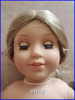 American Girl Doll Elizabeth Cole Original Meet Dress Earrings Necklace Pin Curl