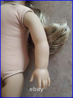 American Girl Doll Elizabeth Cole Original Meet Dress Earrings Necklace Pin Curl