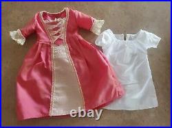 American Girl Doll Elizabeth Cole Original Meet Dress Earrings Necklace Pin Curl