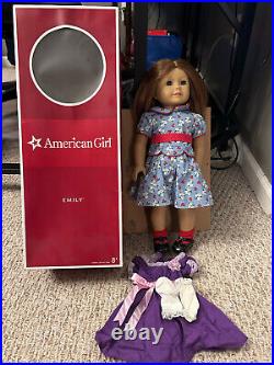 American Girl Doll, Emily Bennett, Retired in 2013, & Book, Nice Condition