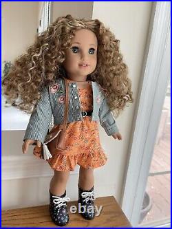 American Girl Doll Evette With Accessories Displayed Only